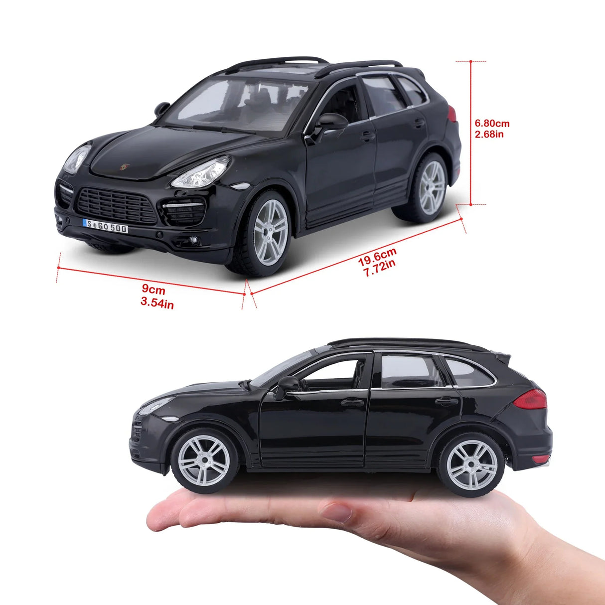 Bburago Porsche Cayenne Turbo Black 1:24