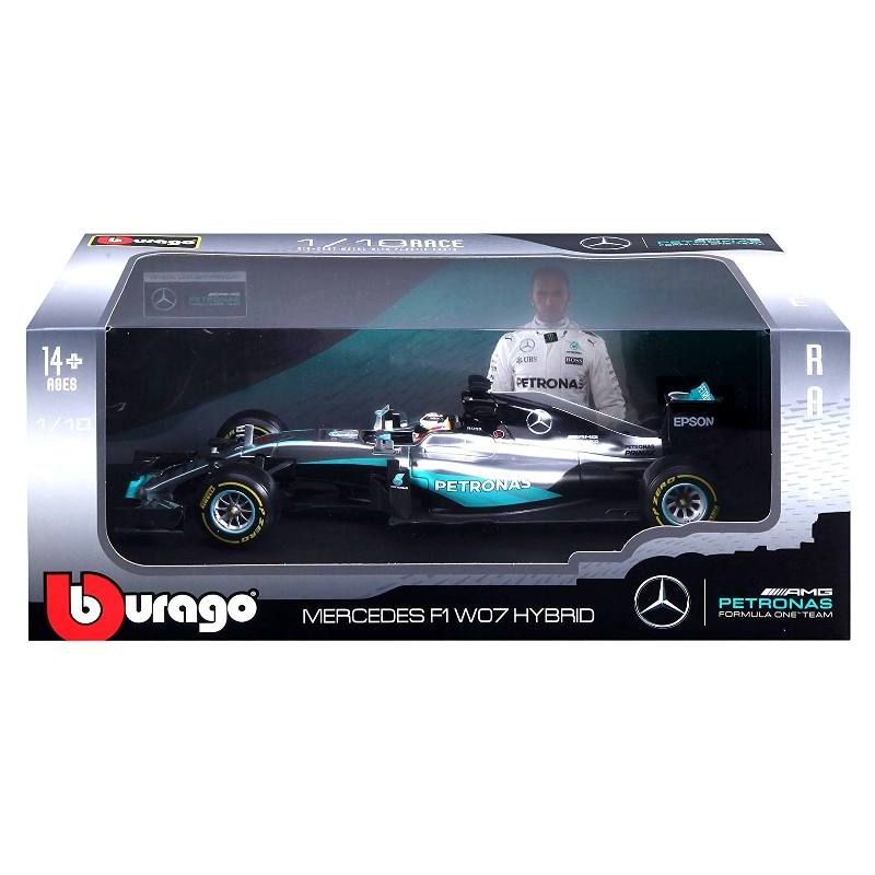 Bburago F1 Amg Petronas W07 #6 Nico Rosberg 1:18 Model Car