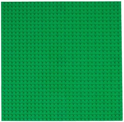 Strictly Briks Large Classic Stackable Baseplates, for Building Bricks, Bases for Tables, Mats, and More, 100% Compatible with All Major Brands, Green, 1 Piece, 10x10 Inches