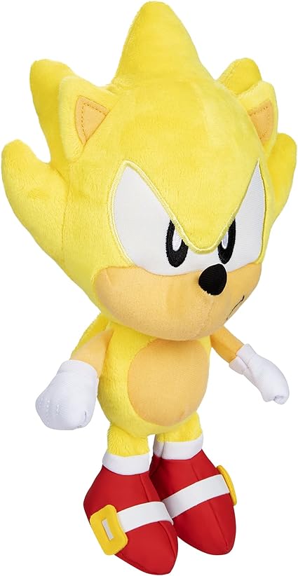 Sonic The Hedgehog-Plush 9-Inch Super Sonic Collectible Toy