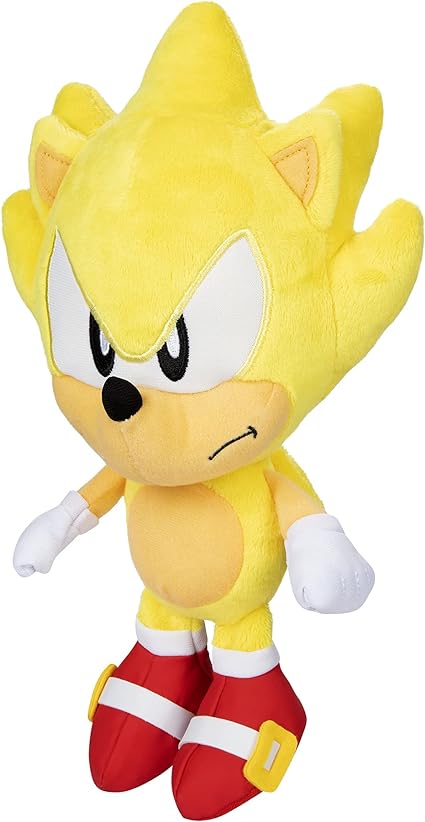 Sonic The Hedgehog-Plush 9-Inch Super Sonic Collectible Toy