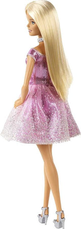 Barbie Happy Birthday Doll, Blonde, Wearing Sparkling Pink Party Dress with Present, 3 to 7 Year Olds