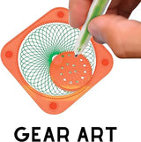 Alex Toys - Gear Art Original - Supplies for Kids 9-12 - Designer Kit Drawing Supplies - Includes Spinner Gears, Gear Holders, and Gel Pens for Geometric Art and Shape Drawing - 1 Box, 45 Pieces