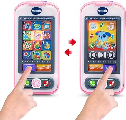 VTech Touch and Swipe Baby Phone, Pink