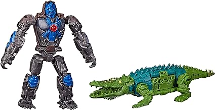 Transformers: Rise of The Beasts Movie, Beast Alliance, Beast Combiners 2-Pack Optimus Primal & Skullcruncher Toys, Ages 6 and Up, 5-inch