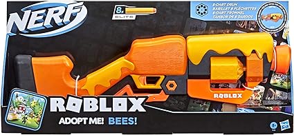 Nerf Roblox Adopt Me: Bees Lever Action Blaster, 8 Elite Darts, Code to Unlock in-Game Virtual Item