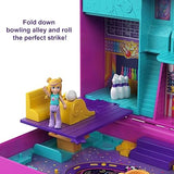 Polly Pocket Compact Playset, Race & Rock Arcade with 2 Micro Dolls & Accessories, Travel Toys with Surprise Reveals