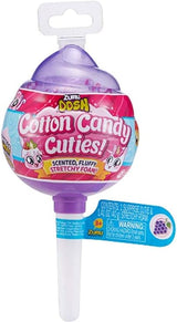 Oosh Slime Cotton Candy Cuties Series 2 by ZURU (Purple) Scented, Squishy, Fluffy, Soft, Stretchy, Stress Relief, Party Favors, Non-Stick with Collectible Cutie Slow Rise Toy