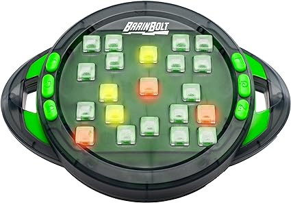 Educational Insights BrainBolt Handheld Electronic Memory Game with Lights & Sounds, 1 or 2 Players, Ages 7+