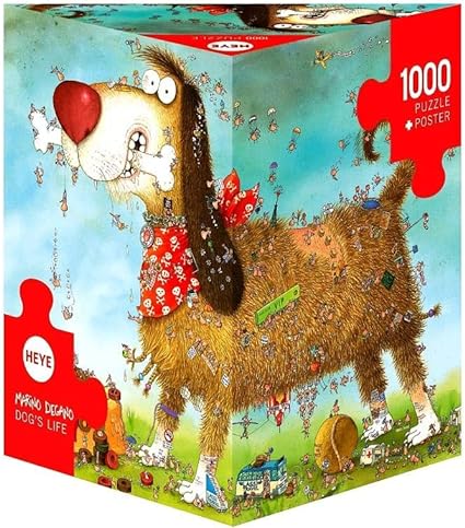 Heye Dog's Life 1000 Piece Marino Degano Jigsaw Puzzle