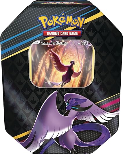 Pokemon TCG: Crown Zenith Tin – Galarian Articuno (1 Foil Card & 5 Booster Packs)