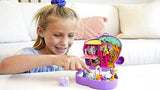Polly Pocket Compact Playset, Elephant Adventure with 2 Micro Dolls & Accessories, Travel Toys with Surprise Reveals