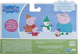 Peppa Pig Peppa's Club Peppa's Family Wintertime Figure 4-Pack Toy, 4 Family Figures in Cold-Weather Outfits, Ages 3 and up