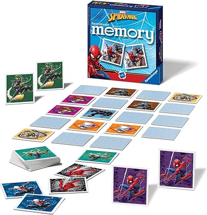 Ravensburger 21308 Spiderman Marvel Spider-Man-Mini Memory Kids Age 3 Years and Up-A Classic Picture Snap Matching Pairs Game