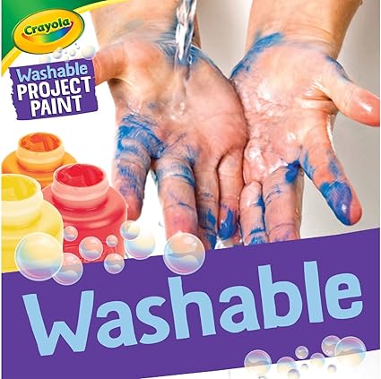 Crayola Washable Kids Paint, Assorted Bold Colors, Painting Supplies, 6 Count