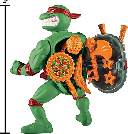 Teenage Mutant Ninja Turtles: 4” Original Classic Storage Shell Raphael Basic Figure by Playmates Toys