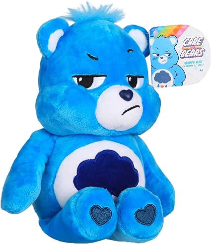 Care Bears Grumpy Bear Bean Plush, 9 inches , Blue