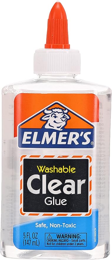 Elmer's E305 Washable School Glue, 5 oz Bottle, 12 Pack, Clear