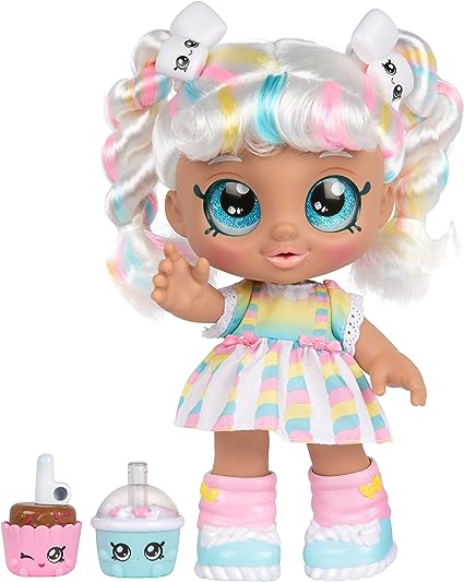 Kindi Kids Snack Time Friends - Pre-School Play Doll, Marsha Mello - for Ages 3+ | Changeable Clothes and Removable Shoes - Fun Play, for Imaginative Kids