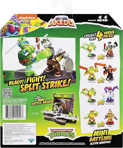 Legends of Akedo - Teenage Mutant Ninja Turtles - Mini Battling Warriors Versus Pack Donatello Vs Baxter Stockman