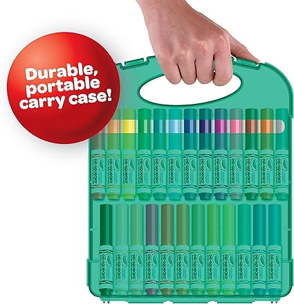 Crayola Pip Squeaks Marker Set (65ct), Washable Markers for Kids, Kids Art Supplies for Classrooms, Mini Markers for School, Ages 4+