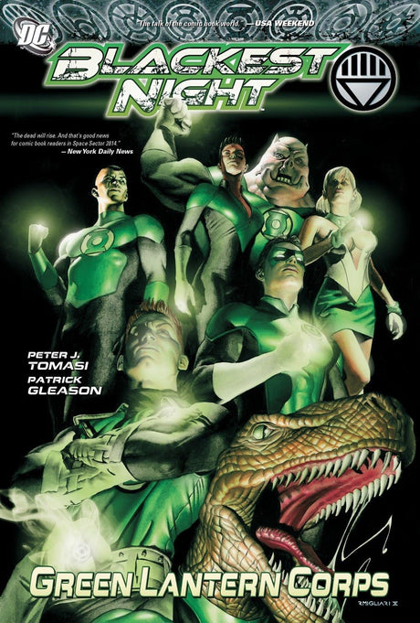 Cover image of Blackest Night: Green Lantern Corps (Hardcover)
