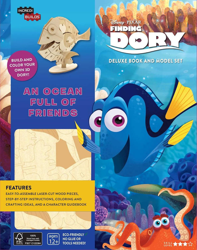 Cover image of IncrediBuilds: Finding Dory Deluxe Book and Model Set (Hardcover)