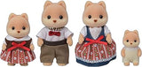 Calico Critters Caramel Dog Family, Dolls, Dollhouse Figures, Collectible Toys ,3 inches