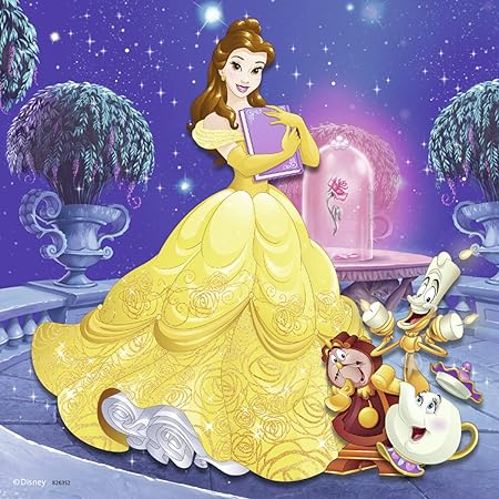 Ravensburger 09350 Disney Princesses - 3 X 49 Piece Jigsaw Puzzles - Value Set of 3 Puzzles in a Box – Every Piece is Unique, Pieces Fit Together Perfectly,Multi