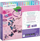 Make It Real: Crown of Enchantment - DIY Jewelry Kit, Create Up to 12 Eye-Catching Charm Hair Accessories, Butterflies, 73 Pieces, All-in- 1 DIY KIT, Tweens & Girls, Arts & Crafts, Kids Ages 8+