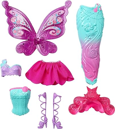 Barbie Doll And Fairytale Dress-Up Set, Barbie Clothes And Accessories