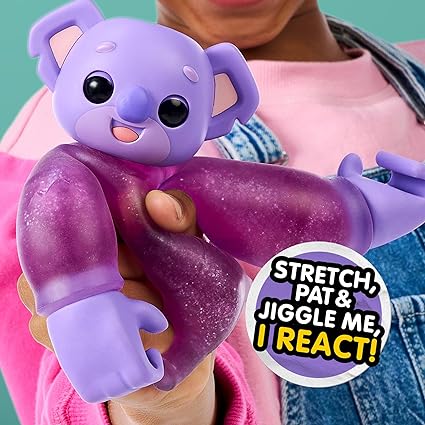 Little Live Pets Hug n' Hang Zoogooz - Koomi Koala. an Interactive Electronic Squishy Stretchy Toy Pet with 70+ Sounds & Reactions. Stretch, Squish and Link Their Hands