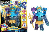 Heroes of Goo Jit Zu Deep Goo Sea King Hydra Figure with Triple Attack 3 in 1 Goo Power. Plus Light and Sound Battle Action!
