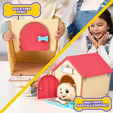 Little Live Pets - My Puppy's Home Interactive Plush Toy Puppy & Kennel. 25+ Sounds & Reactions. Make the Kennel, Name your Puppy and SURPRISE! Puppy appears! Easy Build DIY Kennel. Batteries Included