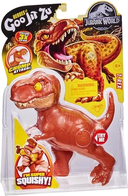 Heroes of Goo Jit Zu - Licensed Jurassic World  Stretch T. Rex