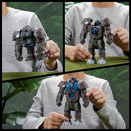 Transformers, Rise of The Beasts Movie, Smash Changer Optimus Primal Converting Action Figure