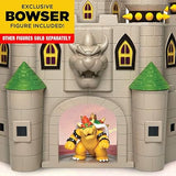 Super Mario 400204 Nintendo Deluxe Bowser's Castle Playset with 2.5" Exclusive Articulated Bowser Action Figure, Interactive Play Set with Authentic In-Game Sounds