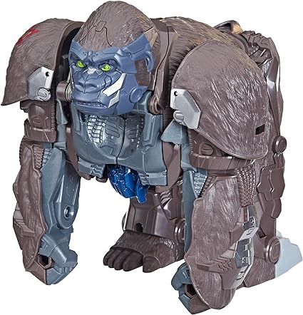 Transformers Toy Rise of The Beasts Movie, Smash Changer Optimus Primal Converting Action Figure for Ages 6 and Up, 9-Inch