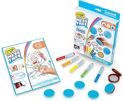 Crayola Color Wonder Scented Markers & Stamps Set, Mess Free Coloring for Toddlers, Gifts for Kids 3+