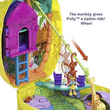 Polly Pocket Dolls & Accessories, 2-In-1 Travel Toy, Pineapple Purse Playset with Micro Polly and Lila Dolls (Amazon Exclusive)