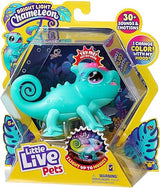 Little Live Pets Chameleon - Interactive Color-Changing Light-Up Toy with 30+ Sounds & Emotions, Repeats Back, Beat Detection (Ages 5+)