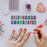 Make It Real – Glitter Girls Nail Party. Nail Art Manicure Set for Kids, Complete with Faux Nails, Nail Polish, Nail Stickers, Nail File, Body Jewels and More!