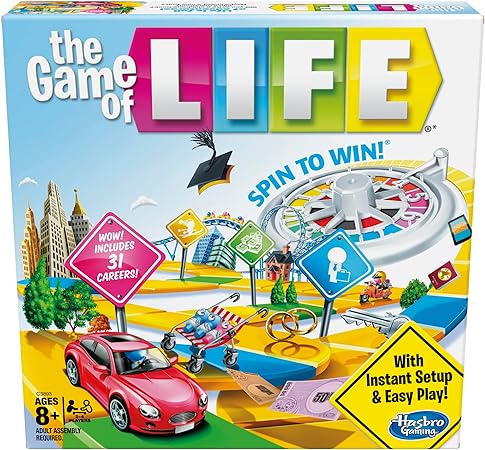 Hasbro Gaming Hasbro The Game of Life Board,Ages 8 & Up (Amazon Exclusive)