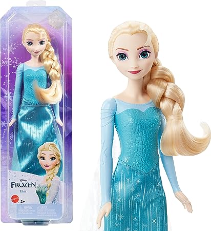 Mattel Disney Frozen Elsa Fashion Doll & Accessory, Signature Look, Toy Inspired by the Movie Disney Frozen