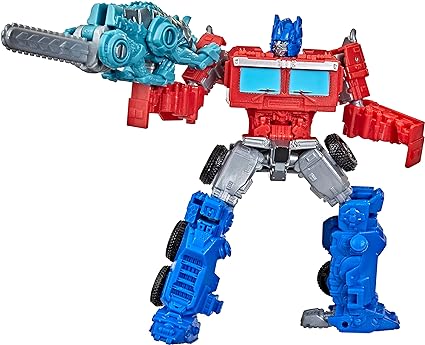 Transformers: Rise of The Beasts Movie Beast Alliance Beast Weaponizers 2-Pack Optimus Prime & Chainclaw Toys, Age 6 and Up, 5-inch