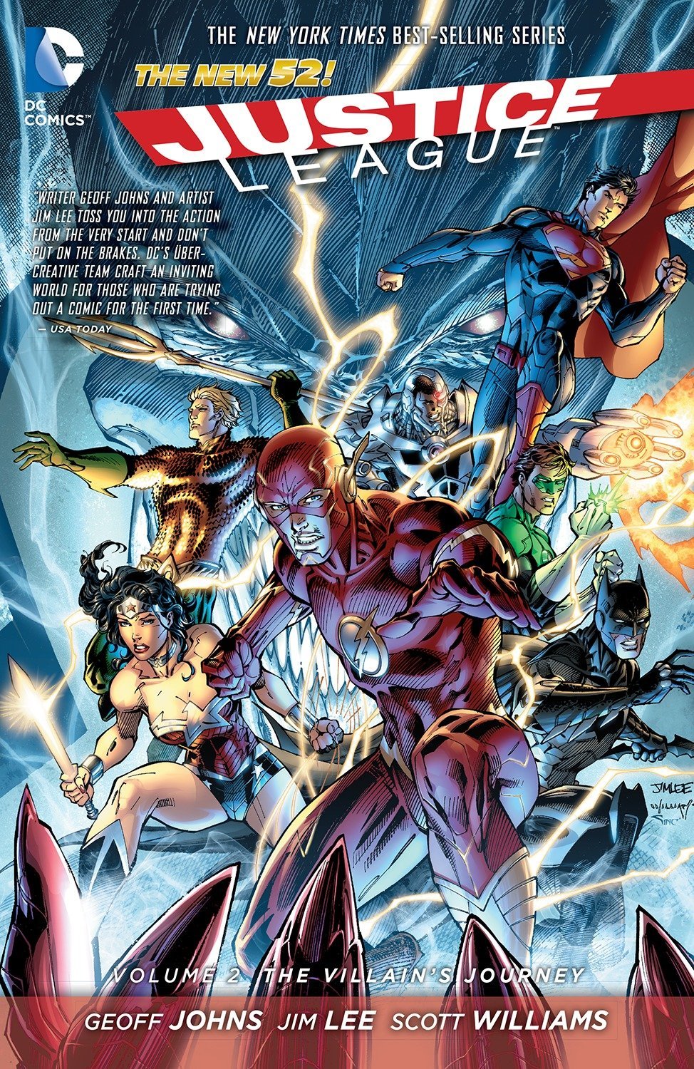 Cover image of Justice League Vol. 2: The Villain's Journey (The New 52)