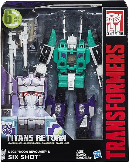 Transformers Generations Titans Return Six Shot and Decepticon Revolver