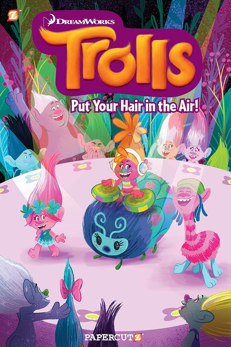 Cover image of the Manga Trolls-Graphic-Novel-Volume-2-Put-Your-Hair-in-the-Air