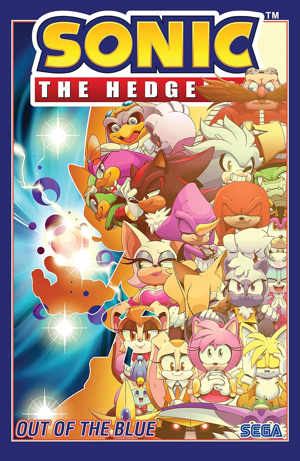 Cover image of the Manga Sonic-the-Hedgehog-Vol-8-Out-of-the-Blue