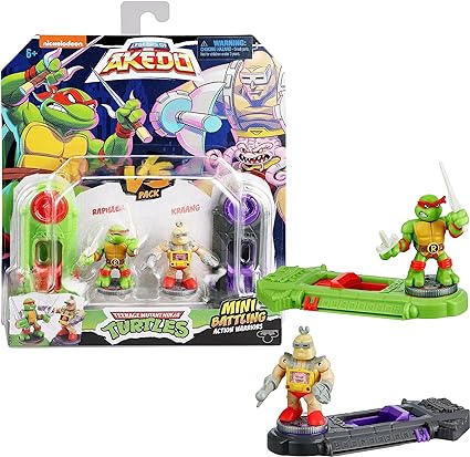 Legends of Akedo - Teenage Mutant Ninja Turtles - Mini Battling Warriors Versus Pack Raphael Vs Krang